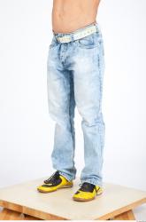 Leg Man White Casual Jeans Muscular